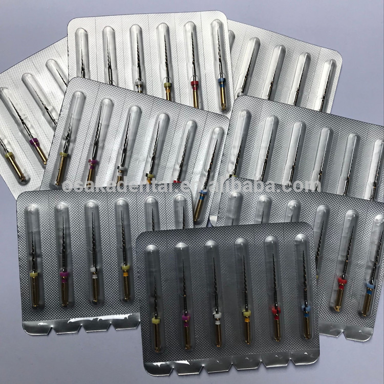 A Osakadental Brand Niti Gold Protaper files for machine and hand use