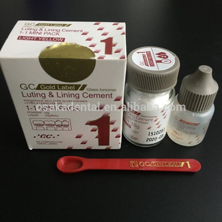 A Glass Ionomer Luting Cement Gc Fuji 1 mini Packing Dental Material