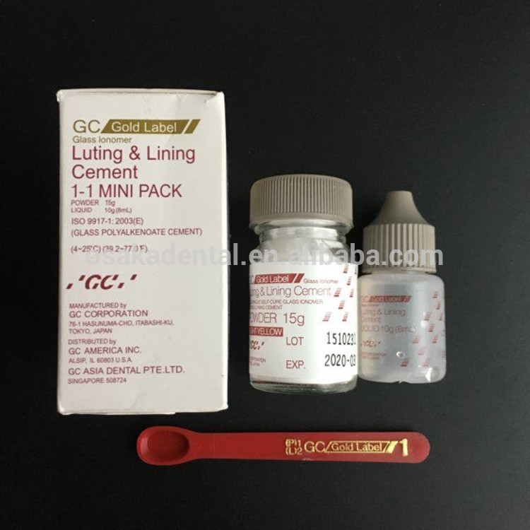A Glass Ionomer Luting Cement Gc Fuji 1 mini Packing Dental Material
