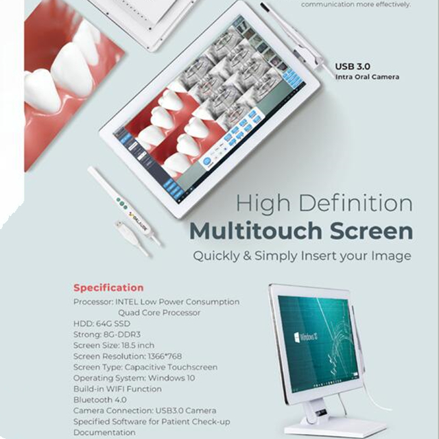 Touch Screen Dental Intraoral Camera And Monitor with Wifi Buy Touch