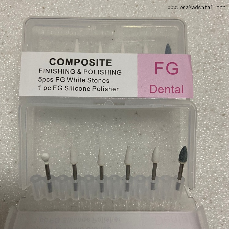 Dental Composite Finishing&polishing Burs Kits/White Stone OSAFG01