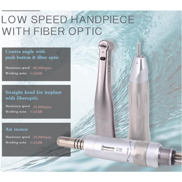 Fiber Optic Low Speed Dental Handpiece with Stainless Body Buy Fiber