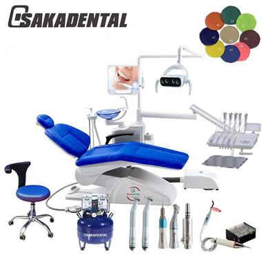 New Model Top Mounted Dental Chair Unit Set with Compressor