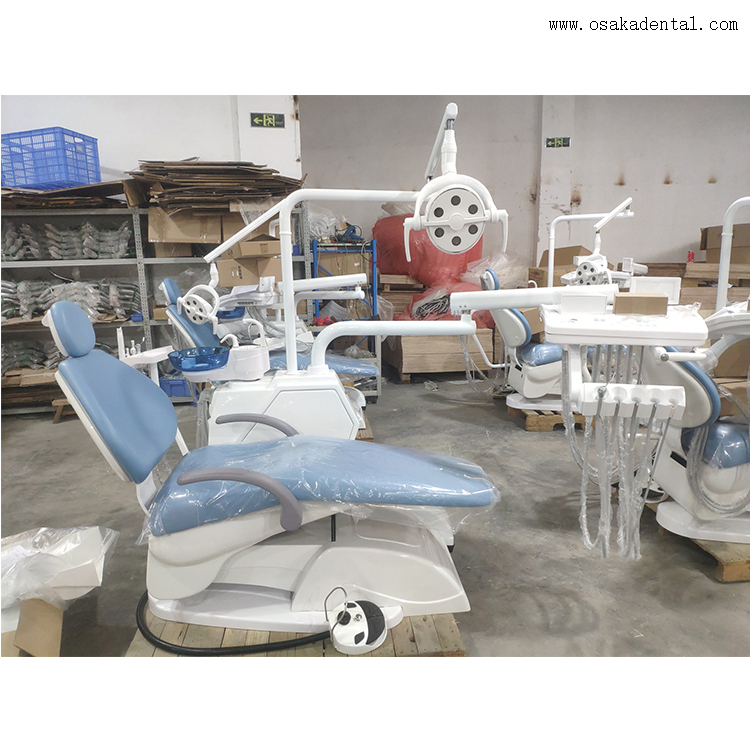 Dental chair with dental operating stool with dental hygiene chairs